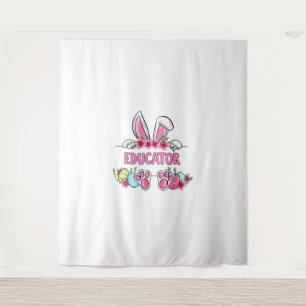 I'm The Educator Bunny Easter Day Rabbit Tapestry