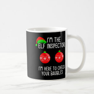 I'm The Elf Inspector Funny Baubles Christmas Elf Coffee Mug