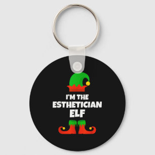 I'm The Esthetician Elf Family Pajama Christmas Be Key Ring
