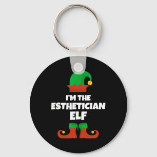 I'm The Esthetician Elf Family Pajama Christmas Be Key Ring