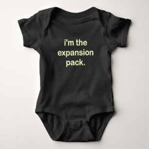 I'm The Expansion Pack (Ylw/Wt) Baby Bodysuit