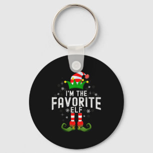 I'm The Favorite Elf Christmas Family Pjs Costume Key Ring