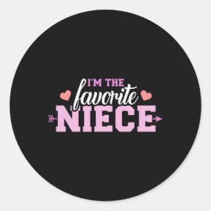 I'M The Favorite Niece Classic Round Sticker