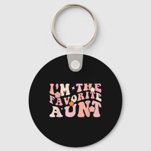 I'm The Favourite Aunt Cute Newborn Family Mothers Key Ring