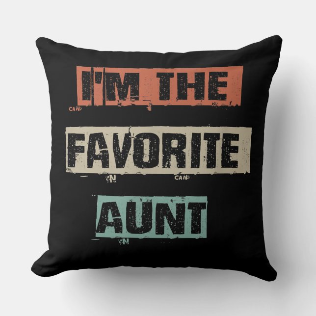 Im The Favourite Aunt Gift Cushion (Front)