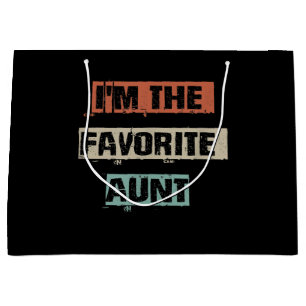 Im The Favourite Aunt Gift Large Gift Bag