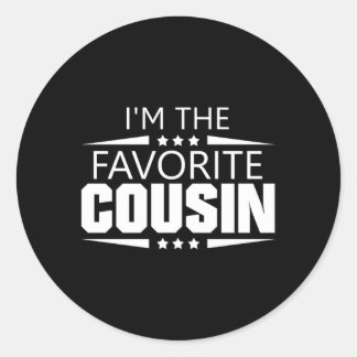 I'M The Favourite Cousin Classic Round Sticker