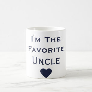 I'm The Favourite Uncle Navy Mug