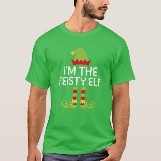 I'm The Feisty Elf Matching Christmas Costume T-Shirt