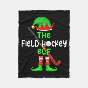 I'm The Field Hockey Elf Christmas Family Matching Fleece Blanket