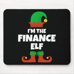 I'm The Finance Elf Family Pajama Christmas Funny  Mouse Pad