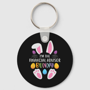 I'm The Financial Advisor Bunny Funny Easter Day R Key Ring