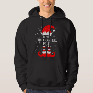 I'm The Firefighter Elf Matching Family Group Chri Hoodie