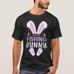I'm The Fishing Bunny Easter Day Rabbit Family Mat T-Shirt