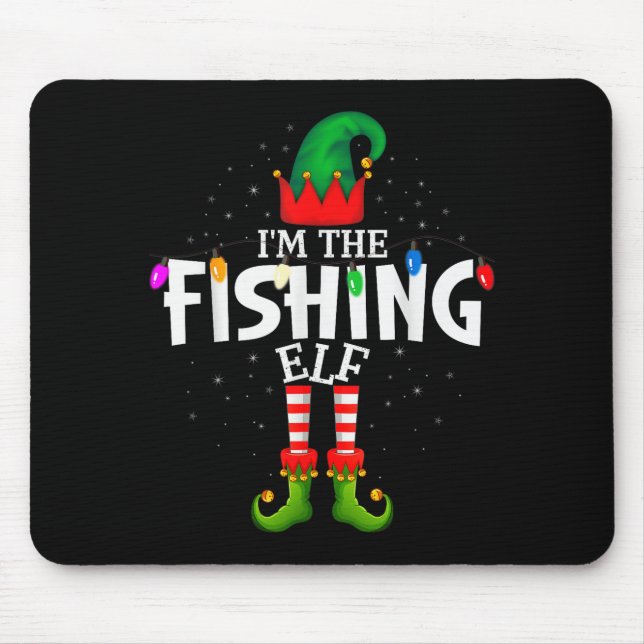 I'm The Fishing Matching Christmas Family  Mouse Pad (Front)