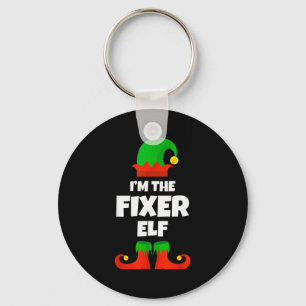 I'm The Fixer Elf Family Pajama Christmas Funny Fi Key Ring