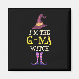 I'm The G-ma Witch Costume Halloween Funny Witchy Magnet