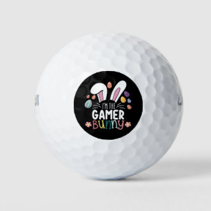 I'm The Gamer Bunny Gaming Easter Matching Golf Balls