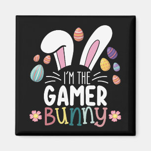 I'm The Gamer Bunny Gaming Easter Matching Magnet
