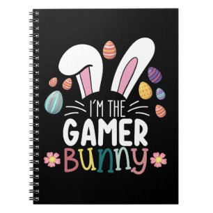 I'm The Gamer Bunny Gaming Easter Matching Notebook