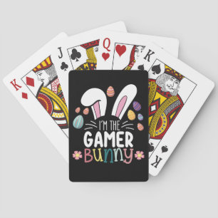 I'm The Gamer Bunny Gaming Easter Matching Playing Cards