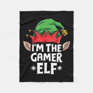 I'm The Gamer Elf Christmas Family Matching Pajama Fleece Blanket