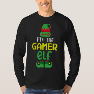 I'm The Gamer Elf Funny Christmas Video Game 8 Bit T-Shirt