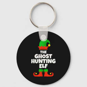 I'm The Ghost Hunting Elf Family Pajama Christmas Key Ring