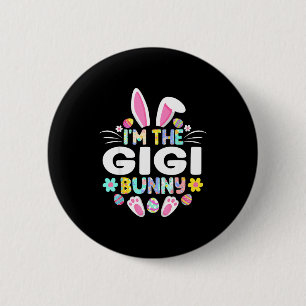 I'm the gigi bunny funny easter day family matchin 6 cm round badge