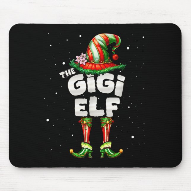 I'm The Gigi Elf Family Matching Group Christmas  Mouse Pad (Front)