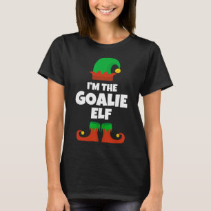 I'm The Goalie Elf Family Pajama Christmas Hockey T-Shirt