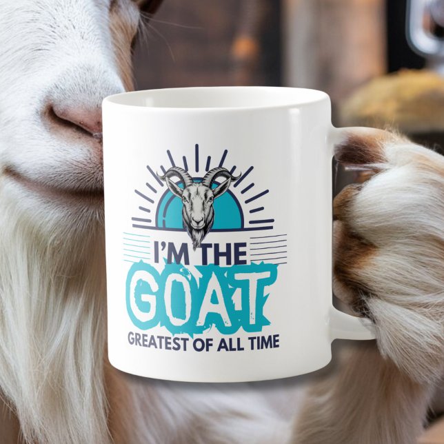 I'm the goat - greatest of all time, winner, top coffee mug (Creator Uploaded)