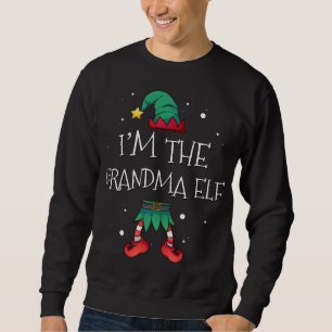 I'm the Grammy Elf Family Matching Christmas Pajam Sweatshirt