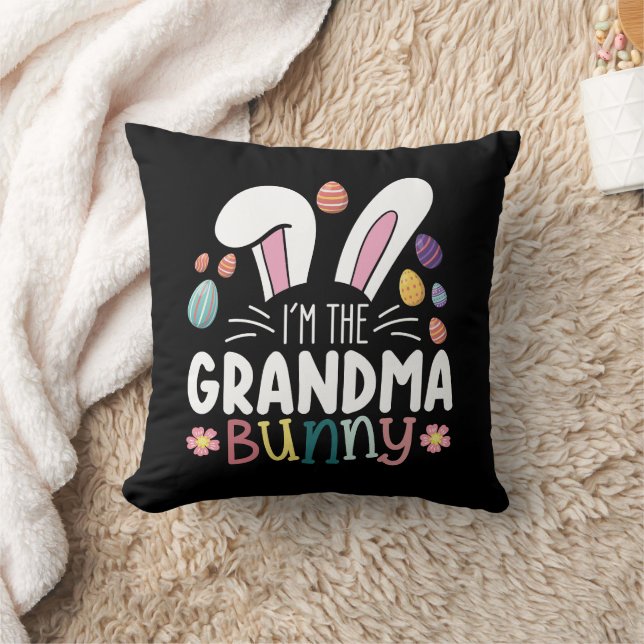 I'm The Grandma Bunny Easter Family Matching Cushion (Blanket)