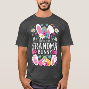 I'm The Grandma Bunny Easter Party Eggs And Daisie T-Shirt