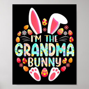 Im The Grandma Bunny Funny Easter Day Family Match Poster