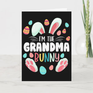 I'm The Grandma Bunny Matching Family Easter Party Card