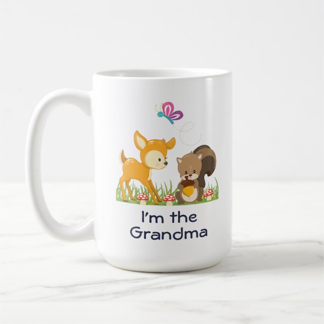 I'm the Grandma Cute Forest Animals Coffee Mug (Left)
