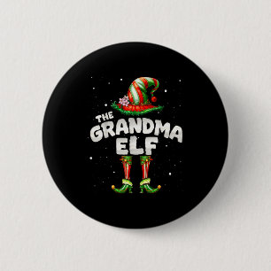 I'm The Grandma Elf Family Matching Group Christma 6 Cm Round Badge