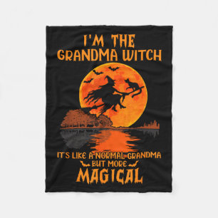I'm The Grandma Witch Like A Normal Grandma Hallow Fleece Blanket