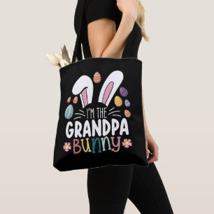 I'm The Grandpa Bunny Easter Family Matching Tote Bag