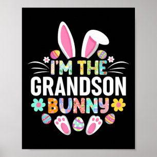 I'm The Grandson Bunny Funny Easter Day Family Mat Poster