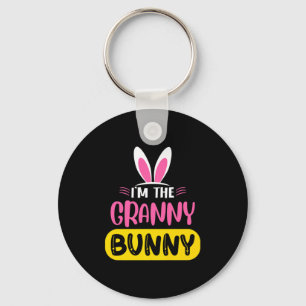Im The Granny Bunny Rabbit Ears Egg Funny Easter T Key Ring