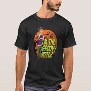 I'm The Groovy Witch 80's Hippie Halloween Costume T-Shirt