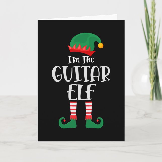 Im The Guitar Elf Matching Christmas Card (Front)