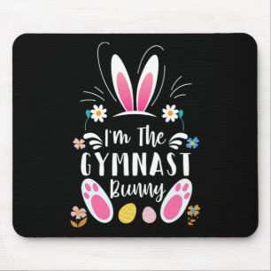 I'm The Gymnast Bunny Matching Family Easter Party Mouse Pad