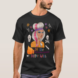 Im the Hippie Witch Halloween Matching Tie Dye Gro T-Shirt