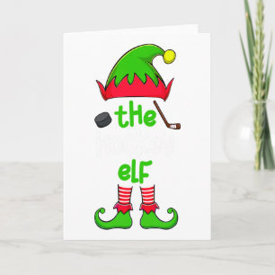 I'm The Hockey Elf Christmas Family Matching Pajam Card