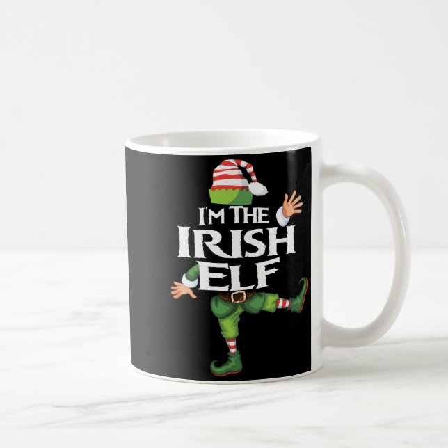 Im The Irish Elf Christmas Eve Xmas Elf Squad Cos  Coffee Mug (Right)
