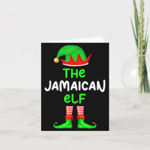 I'm The Jamaican Elf Jamaica Christmas Funny Pajam Card